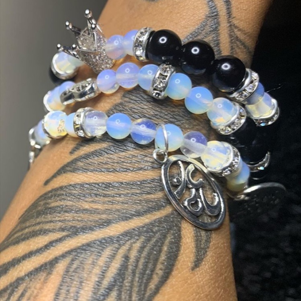 3 piece crystal bracelet set - Picture 2 of 6